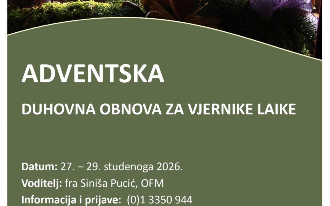Adventska duhovna obnova za vjernike laike