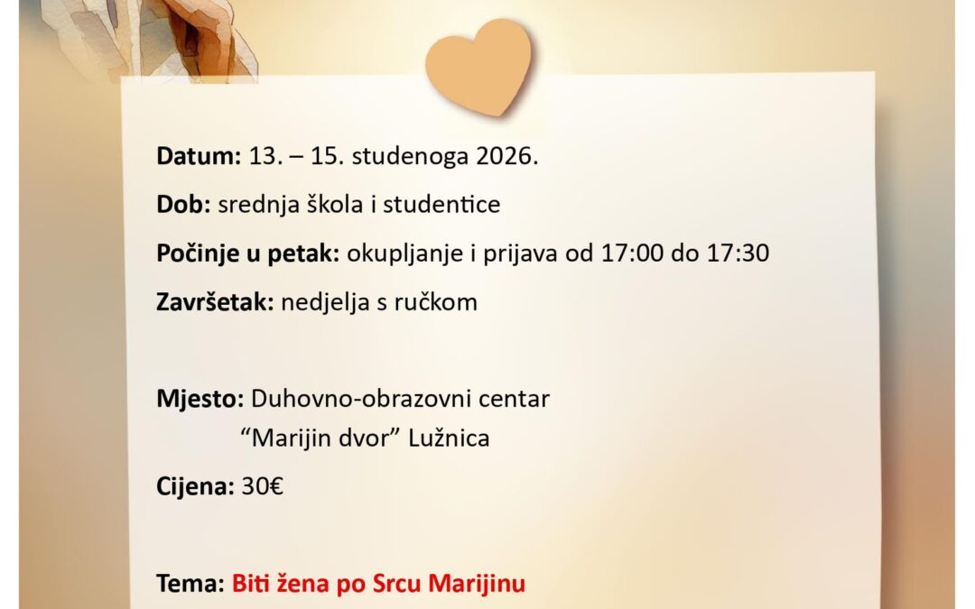 Duhovne vježbe za djevojke